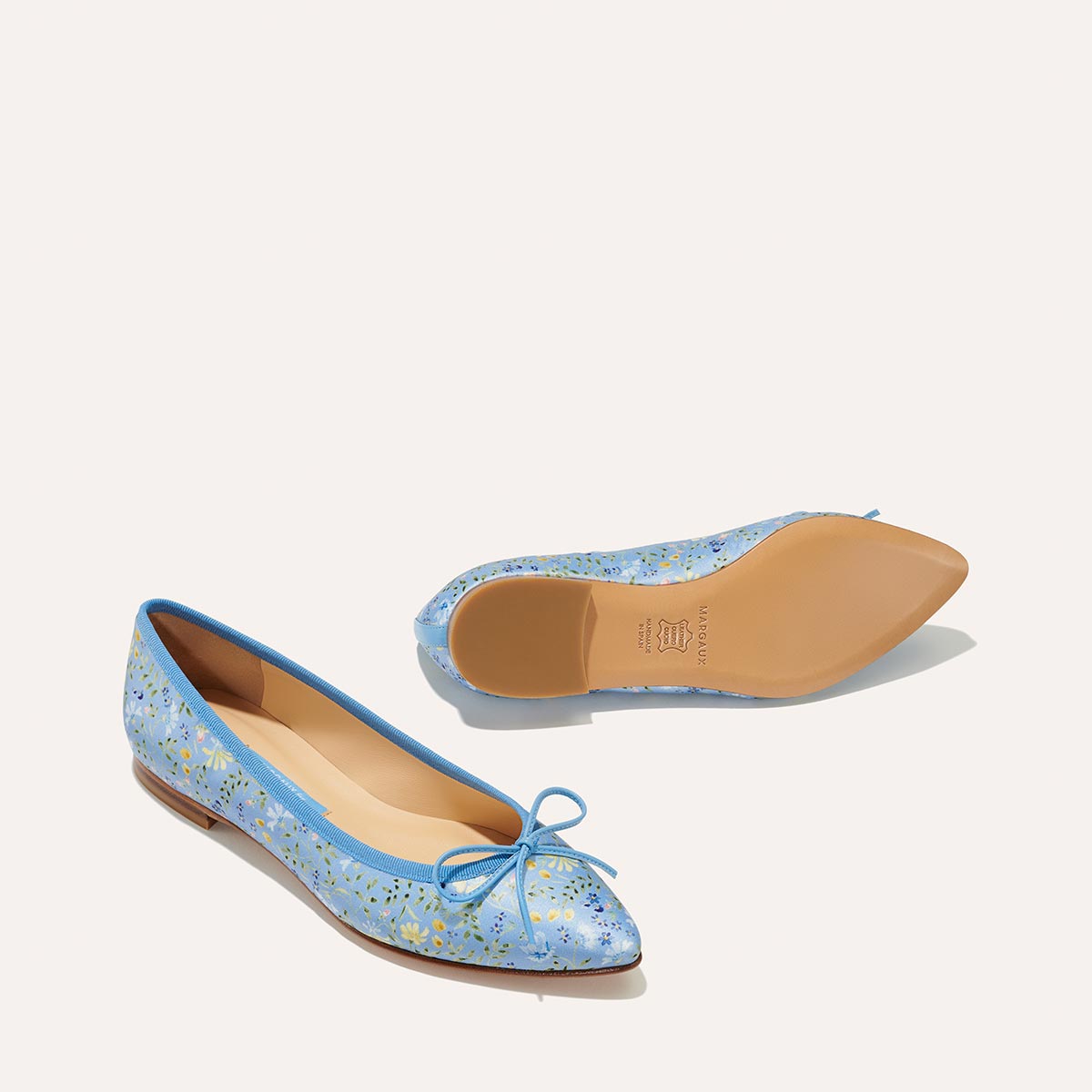 The Pointe - Blue Floral Satin