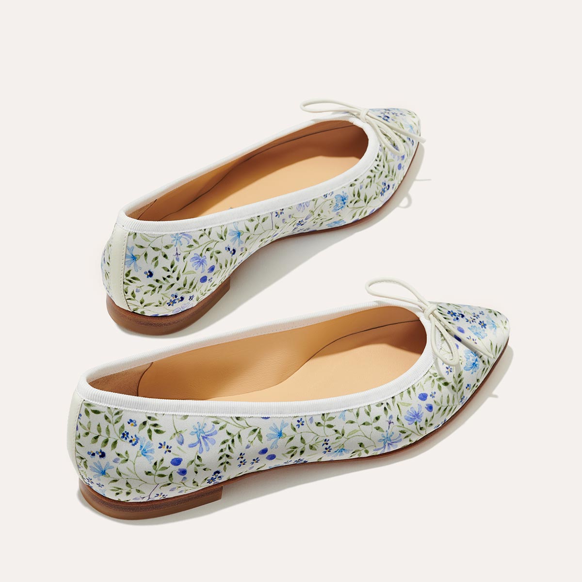 The Pointe - Ivory Floral Satin