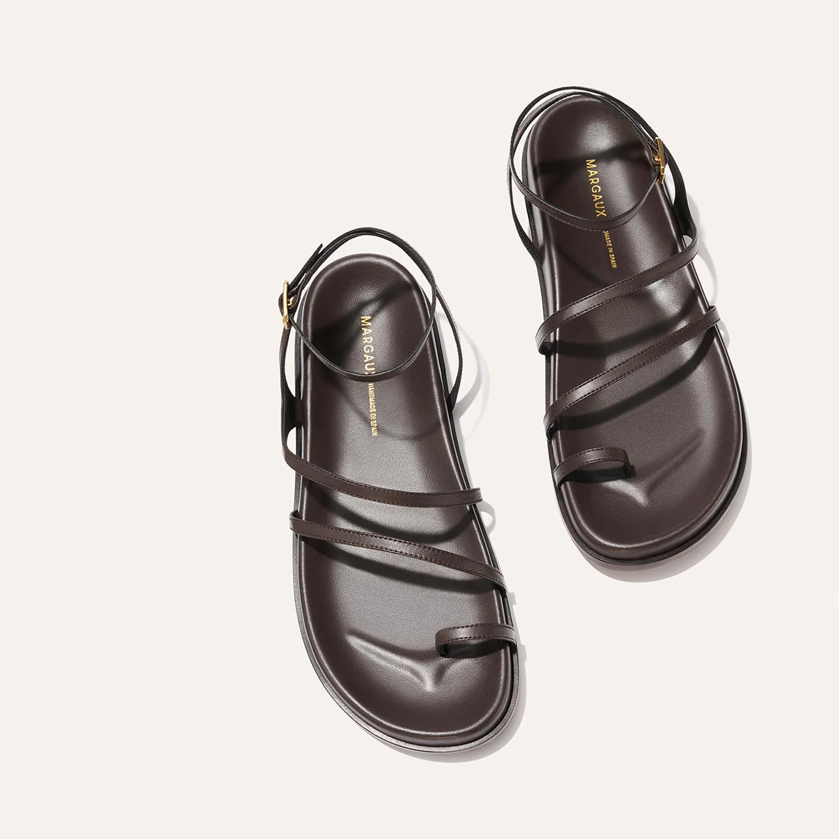 The Vesta Sandal - Espresso Nappa – Margaux