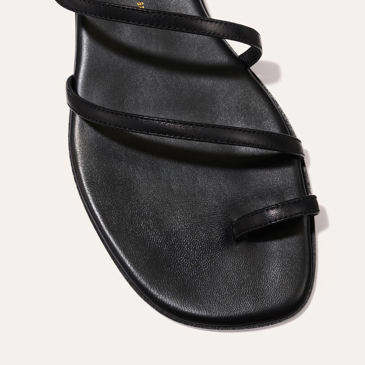 The Positano Sandal - Black Nappa