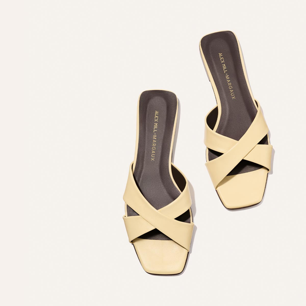 Alex Mill Margaux Collaboration Sandal Yellow Leather