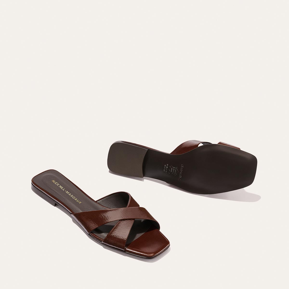 Alex Mill Margaux Collaboration Sandal Brown Leather