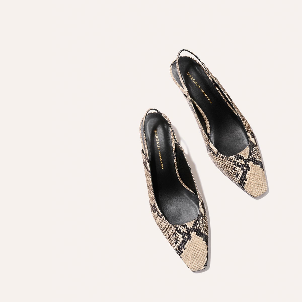 The Sofia Sling - Natural Python Embossed
