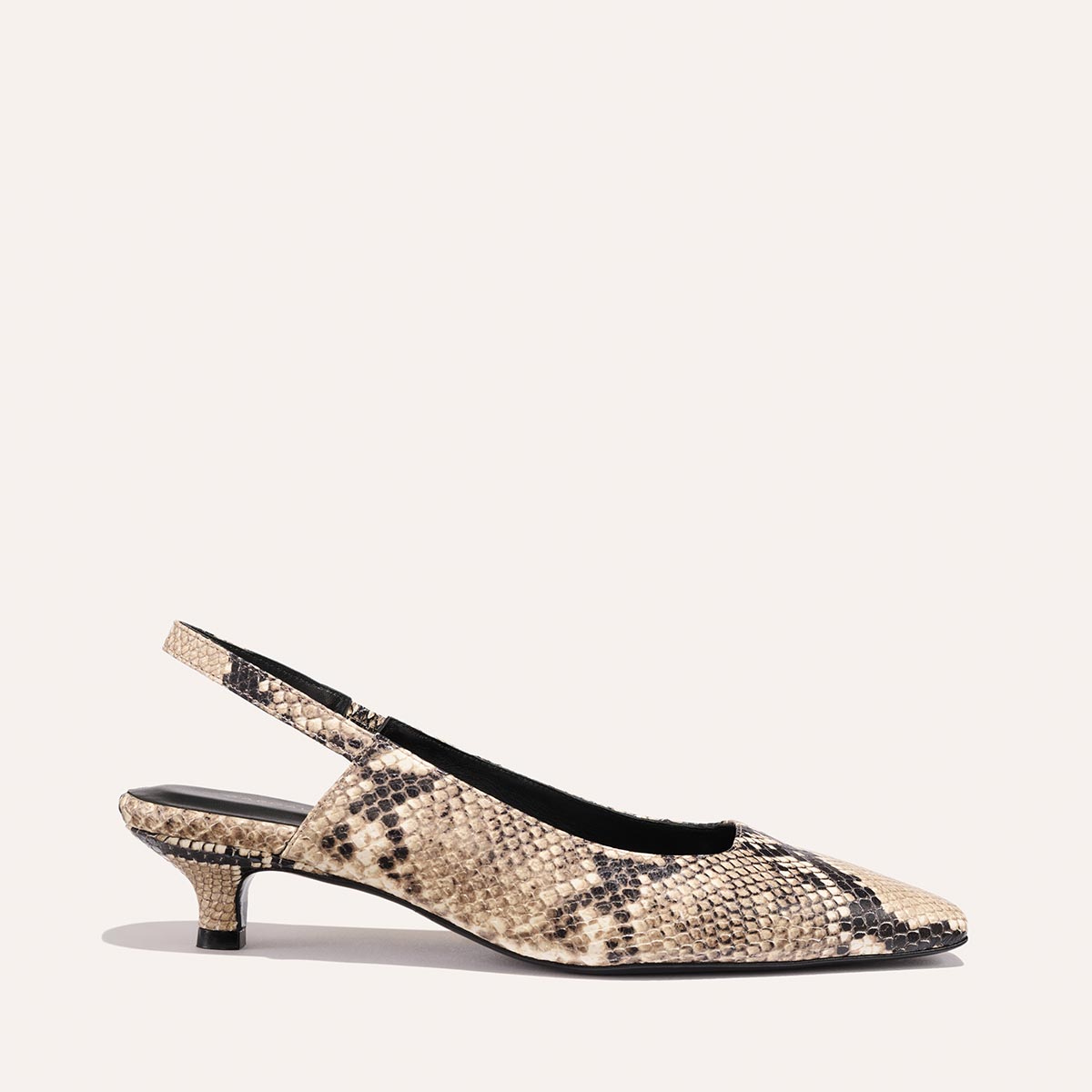 The Sofia Sling - Natural Python Embossed