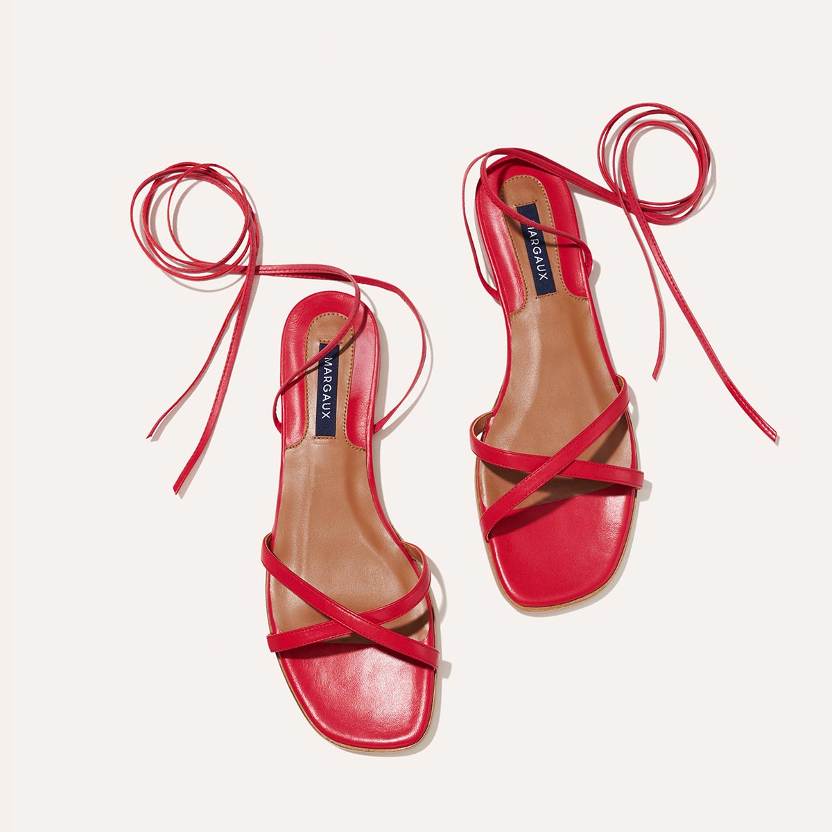 The Wrap Sandal - Poppy Nappa