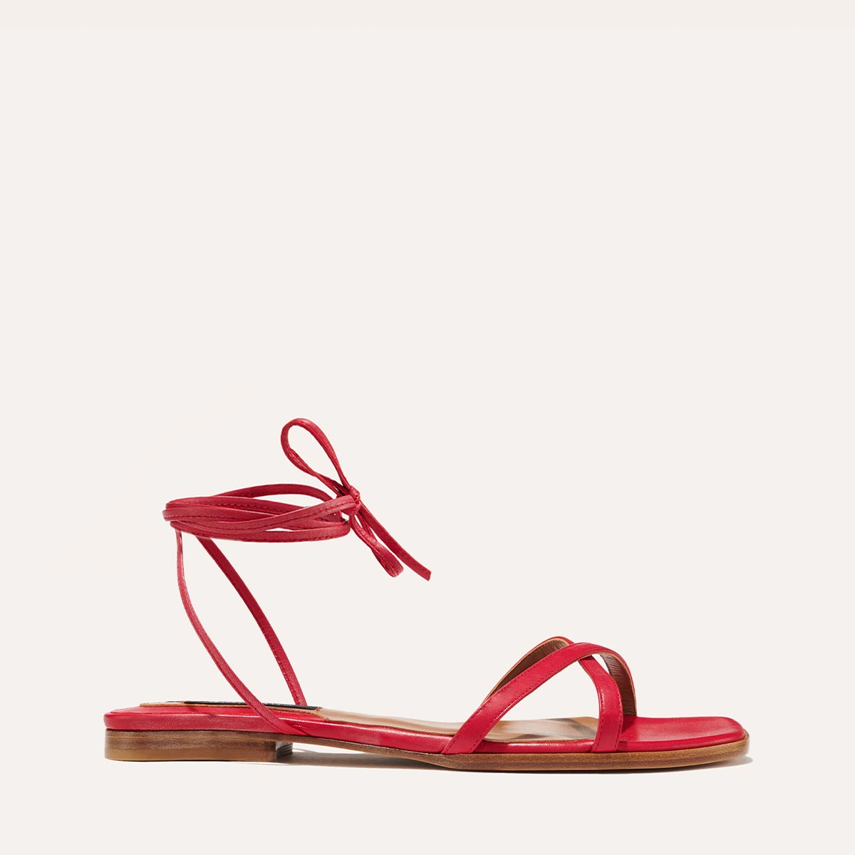 The Wrap Sandal - Poppy Nappa