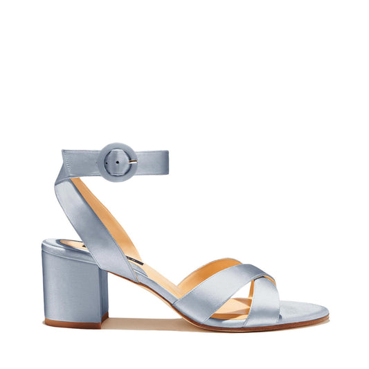Margaux's custom bridal City Sandal, made to order in Spain for weddings and brides 