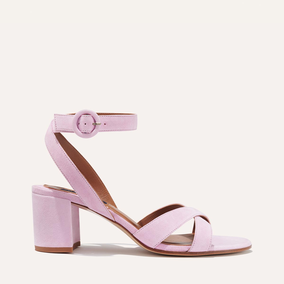 Dusty rose block online heels