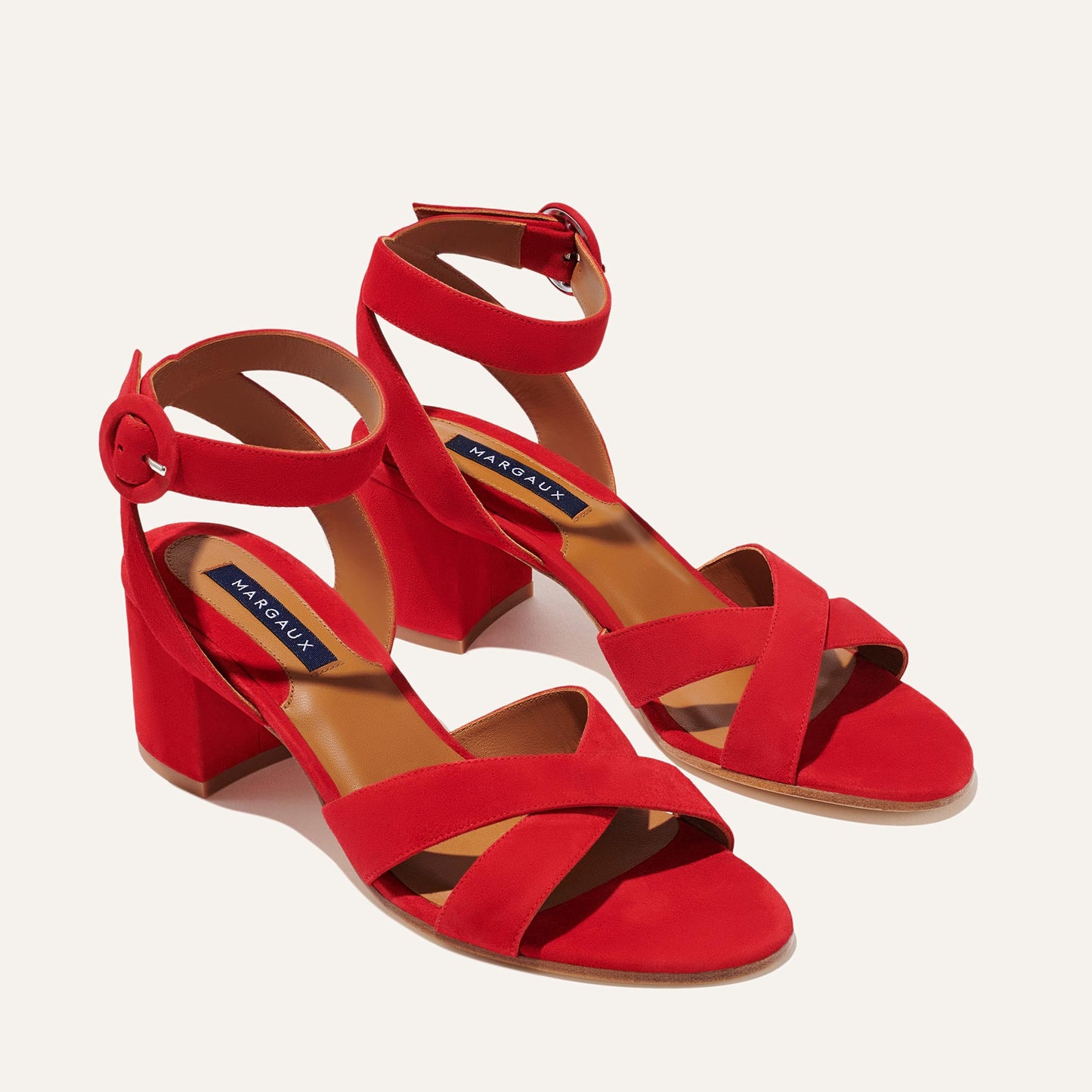 The City Sandal - Poppy Suede