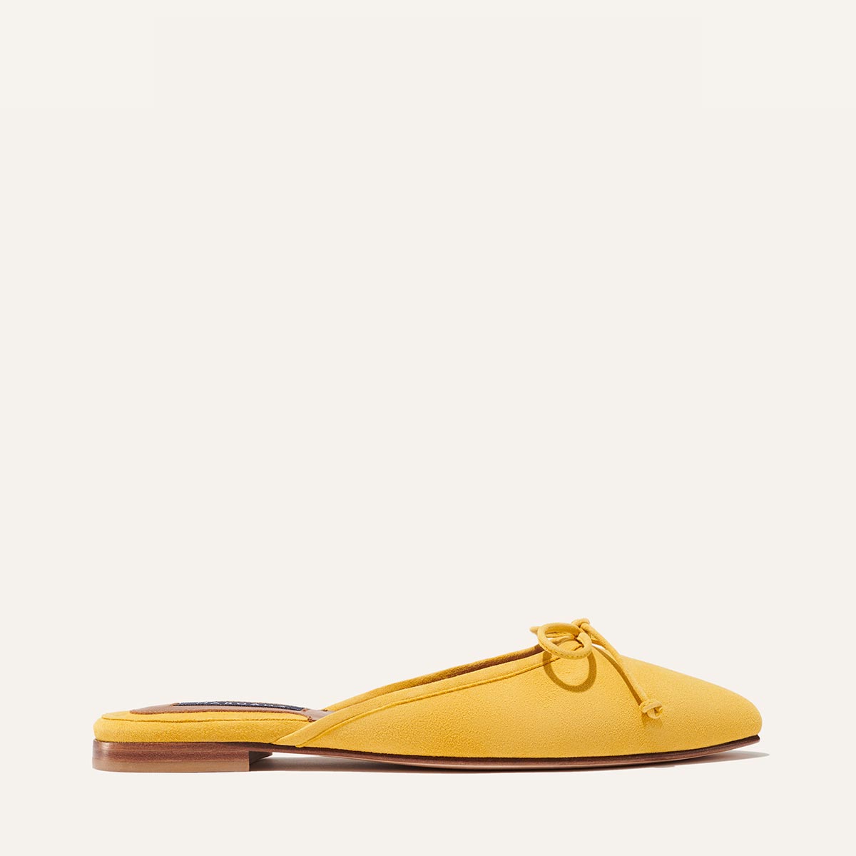 The Ballet Mule - Canary Suede