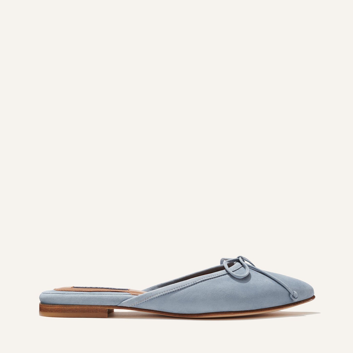 The Ballet Mule - French Blue Suede