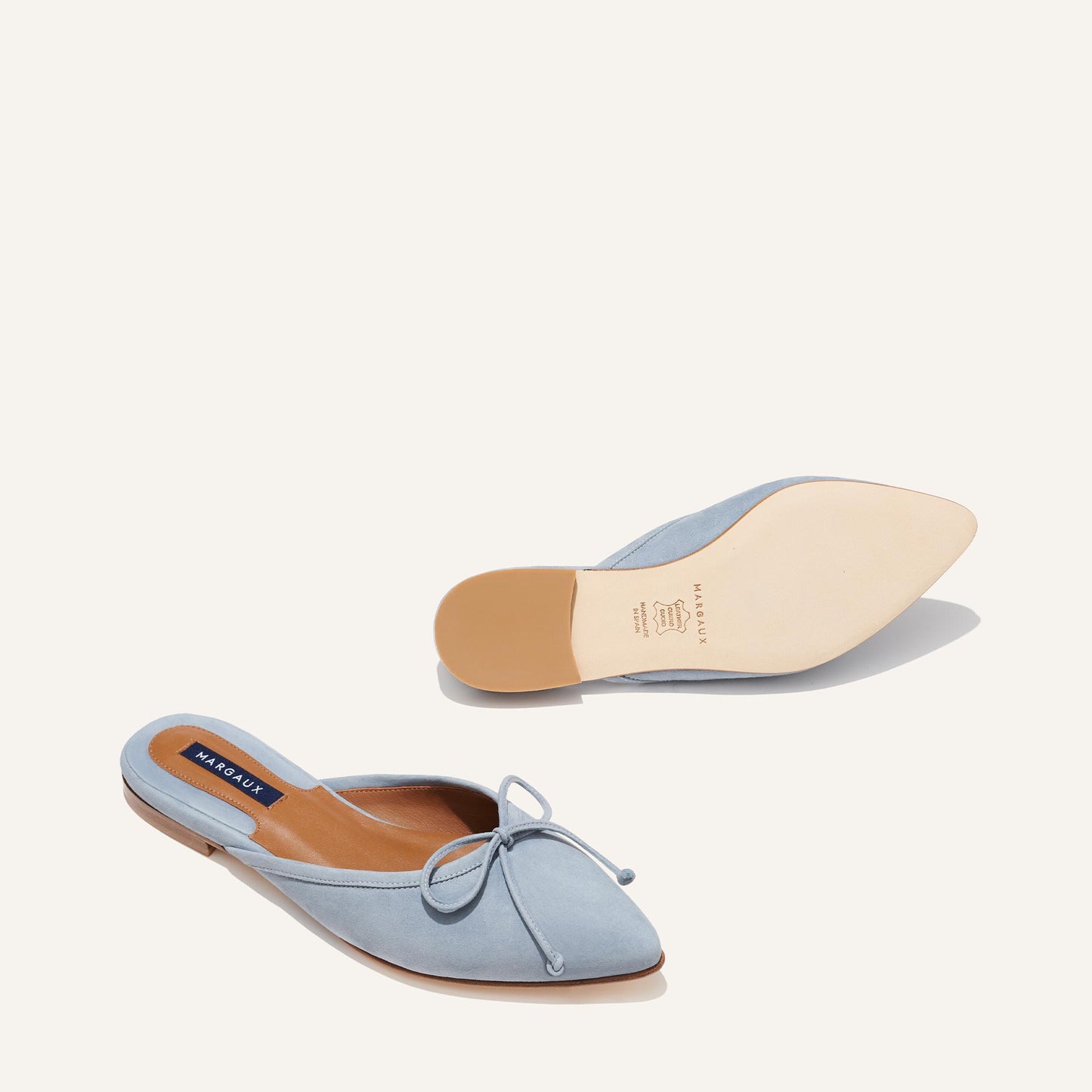 The Ballet Mule - French Blue Suede