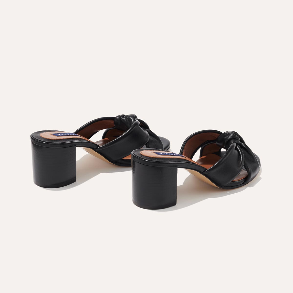 The Carmine Mule - Black Nappa