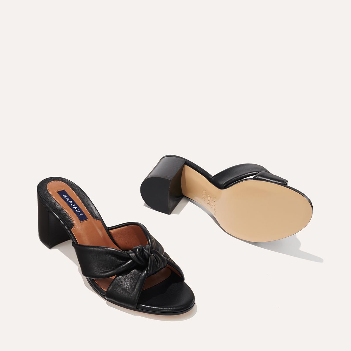 The Carmine Mule - Black Nappa