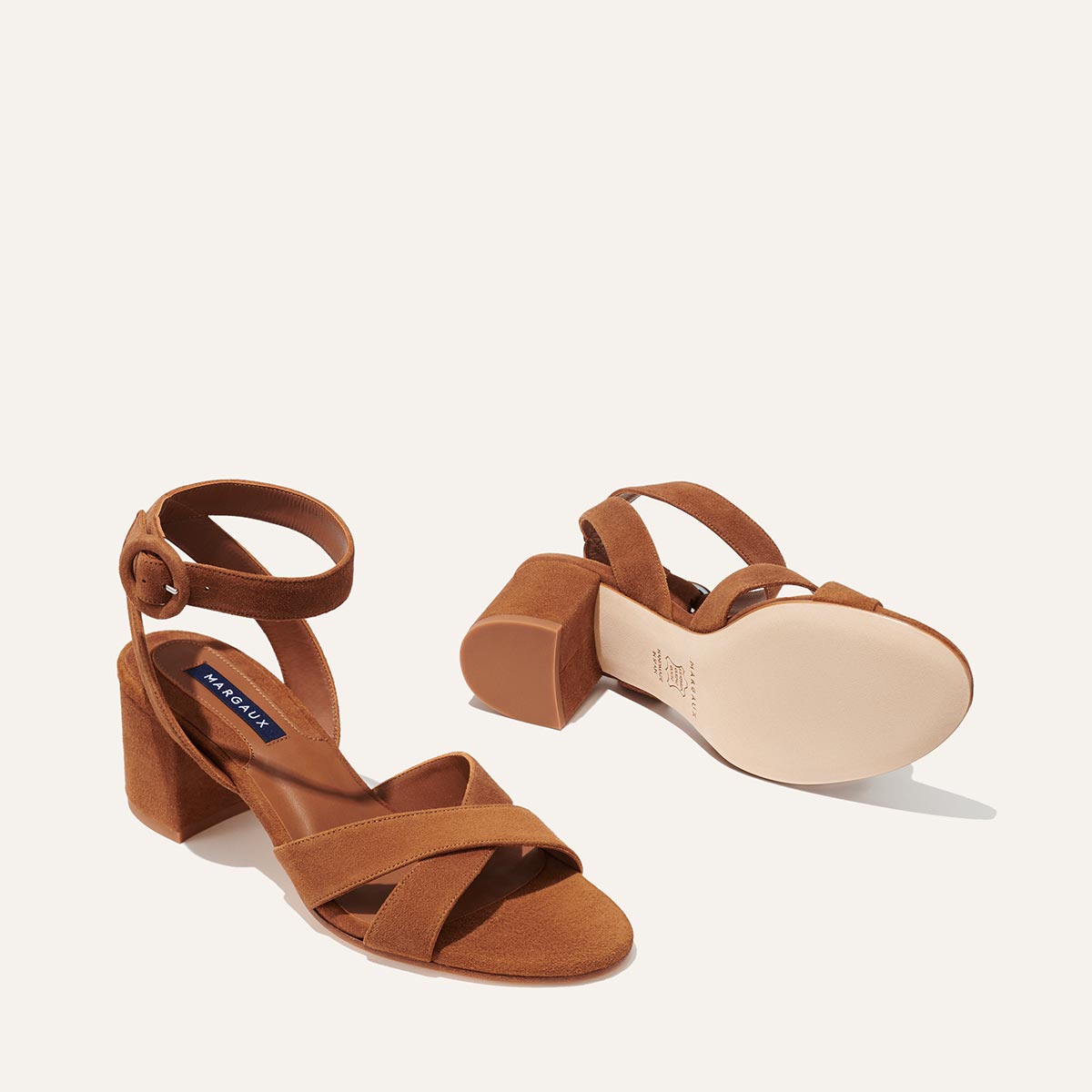 The City Sandal - Chestnut Suede