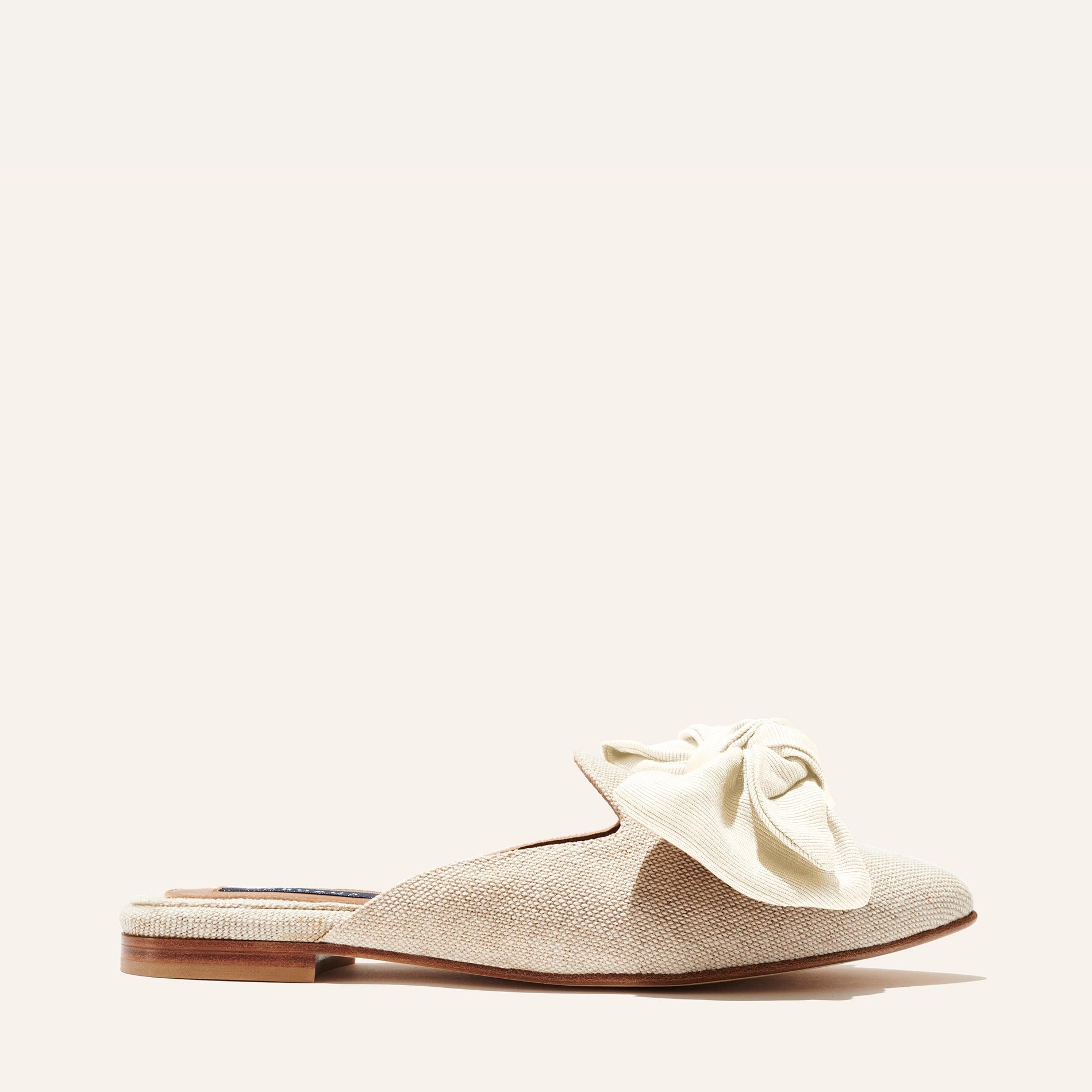 The Mule Natural Linen Margaux