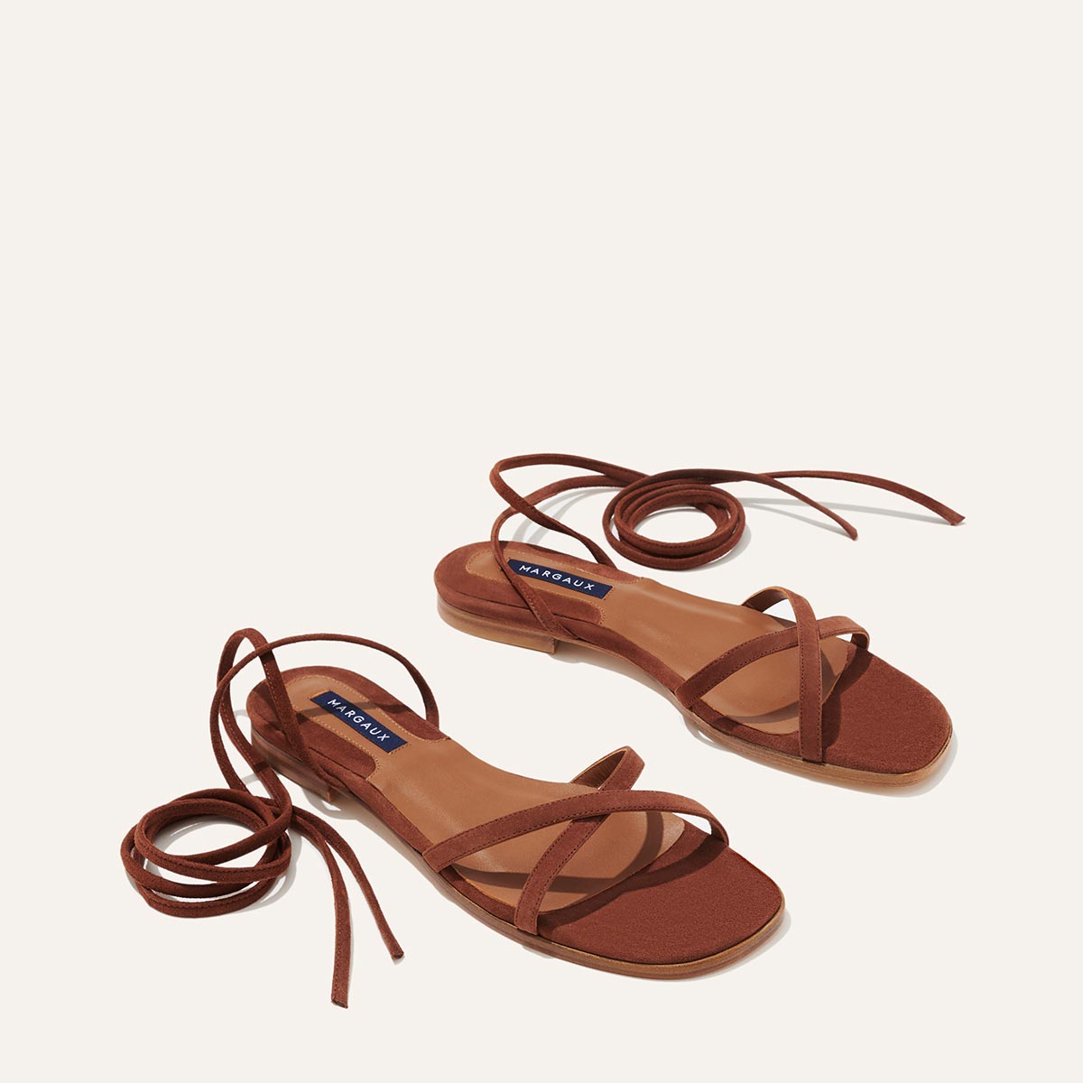 The Wrap Sandal - Hickory Suede