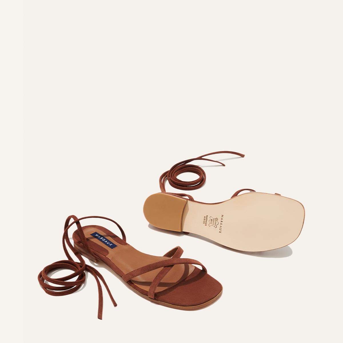 The Wrap Sandal - Hickory Suede