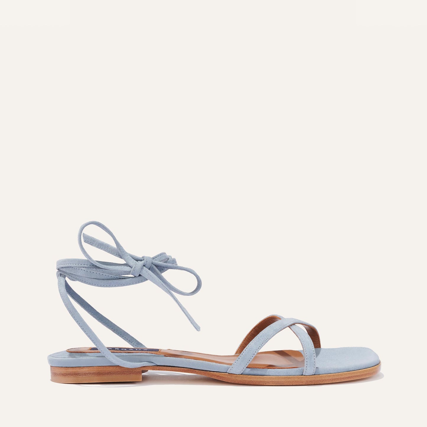 The Wrap Sandal - French Blue Suede