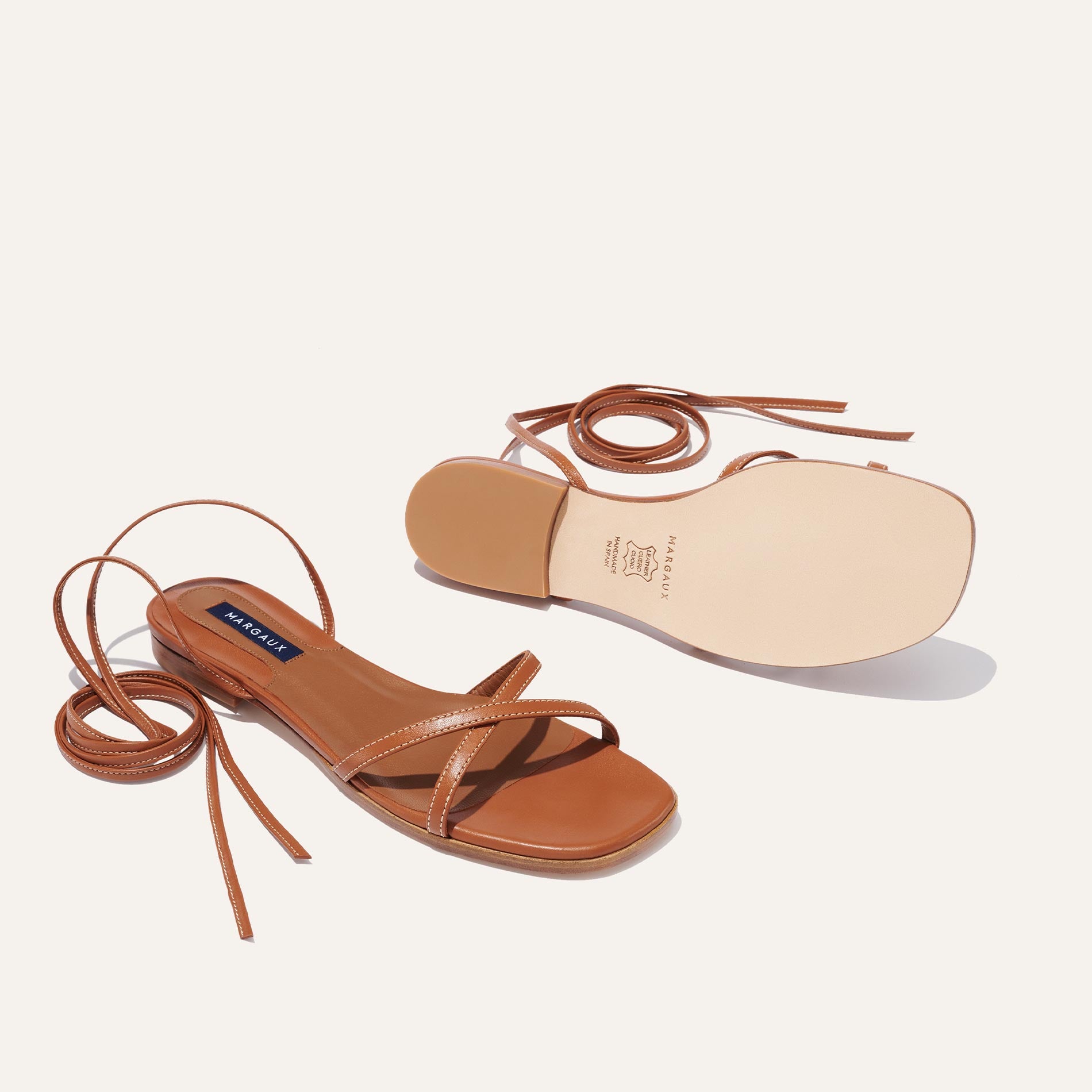 Clarita Braided Flat Leather Sandal | Alexandre Birman